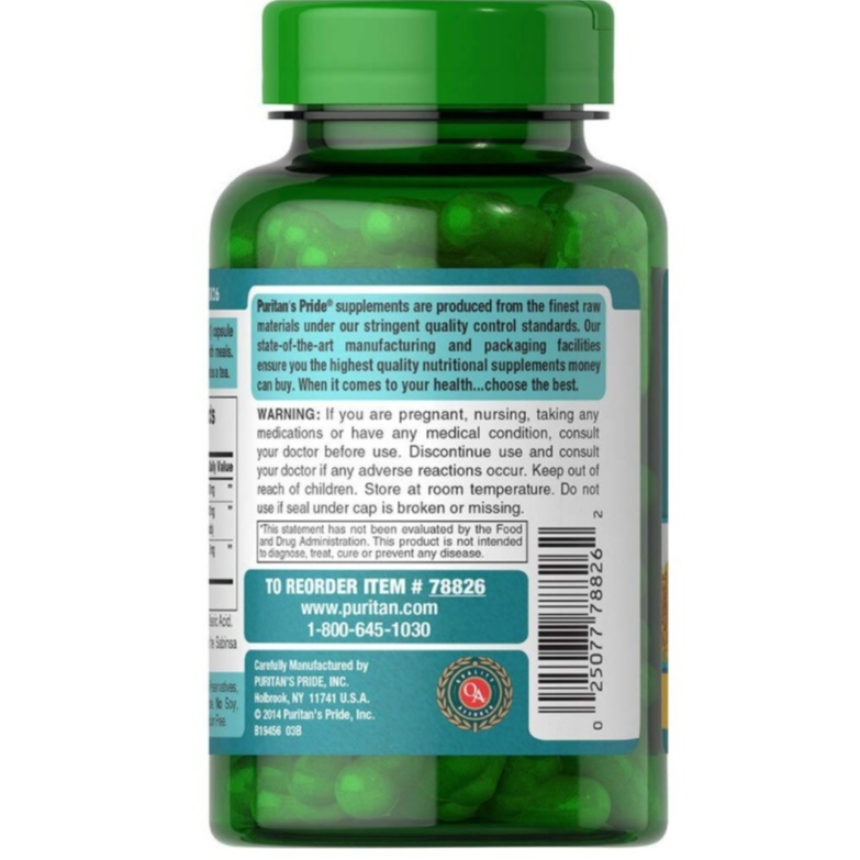 Viên uống tinh chất nghệ làm đẹp da Puritan's Pride Turmeric curcumin 500mg 90v và 180v của Mỹ