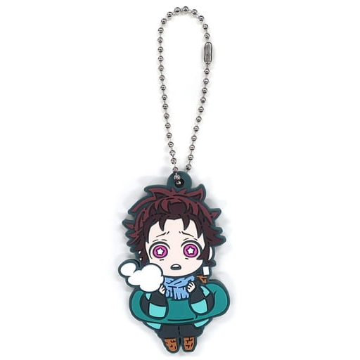 0062 Móc khóa Kimetsu no Yaiba - Stand Stones - Chara Banchoukou Rubber Mascot Eighth Form - Kamado Tanjiro