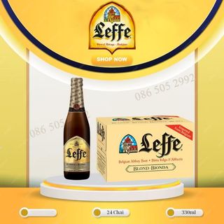 Bia Leffe Blonde (Leffe Vàng) Thùng 24 Chai 330ml - Bia Nhập Khẩu