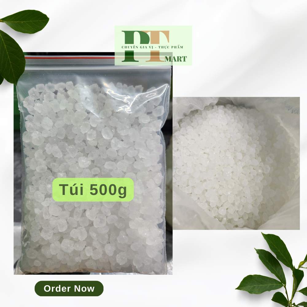 Đường Phèn viên kim cương. Đường phèn thiên nhiên dùng chưng yến, nấu chè