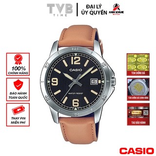 Đồng hồ nam dây da Casio chính hãng MTP-V004L-1B2UDF (41mm)