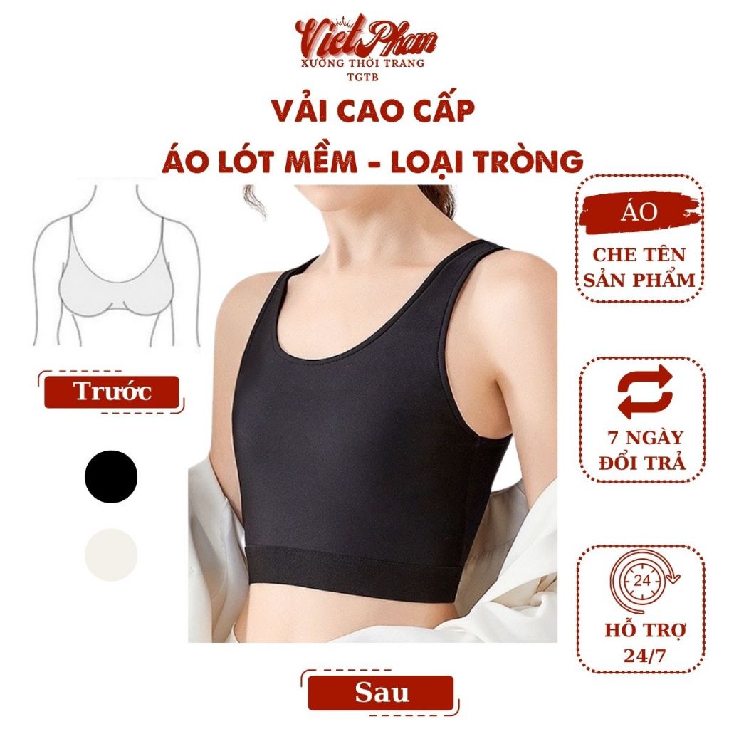 Áo Nịt Ngực Tomboy - Loại Tròng Cổ - Không Viền Không Lót - Nhanh gọn tiện lợi - VietPhan TGTB