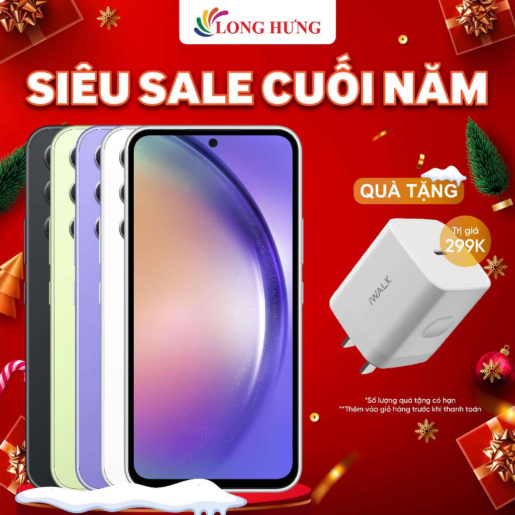 Điện thoại Samsung Galaxy A54 5G (8GB/128GB) - Hàng chính hãng - 3 camera chính sắc nét,