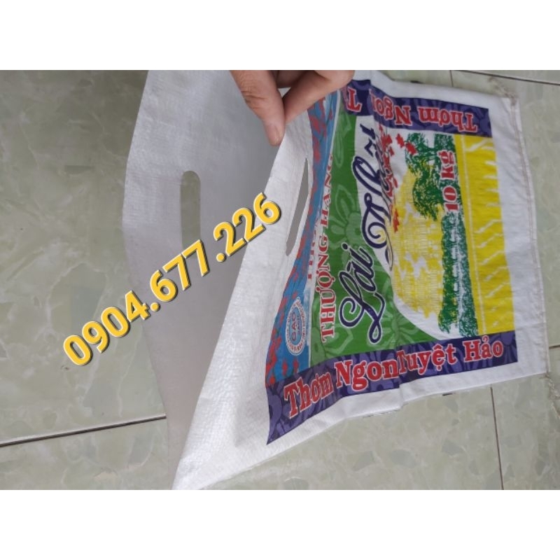 Vỏ bao đựng gạo Lài nhật 10kg. Bao bóng đẹp. combo 100 cái