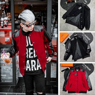 Áo Khoác Hoàng Gia Bomber Da lộn QC  Áo Khoác Thu Đông Nam Nữ thời trang Chất Liệu Dạ Nỉ 2 Lớp đầy đủ Form chuẩn