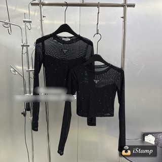 Áo hai dây cổ đổ phối voan lưới Uk alohashop91