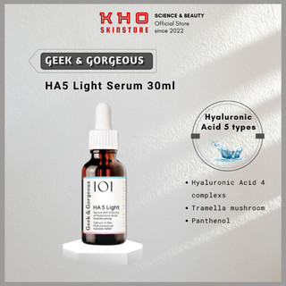 Geek&Gorgeous tinh chất dưỡng ẩm Hyalronic Acid HA5 light