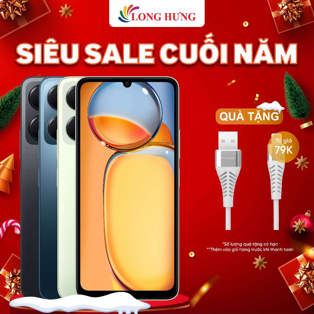 Điện thoại Xiaomi Redmi 13C  - Hàng chính hãng