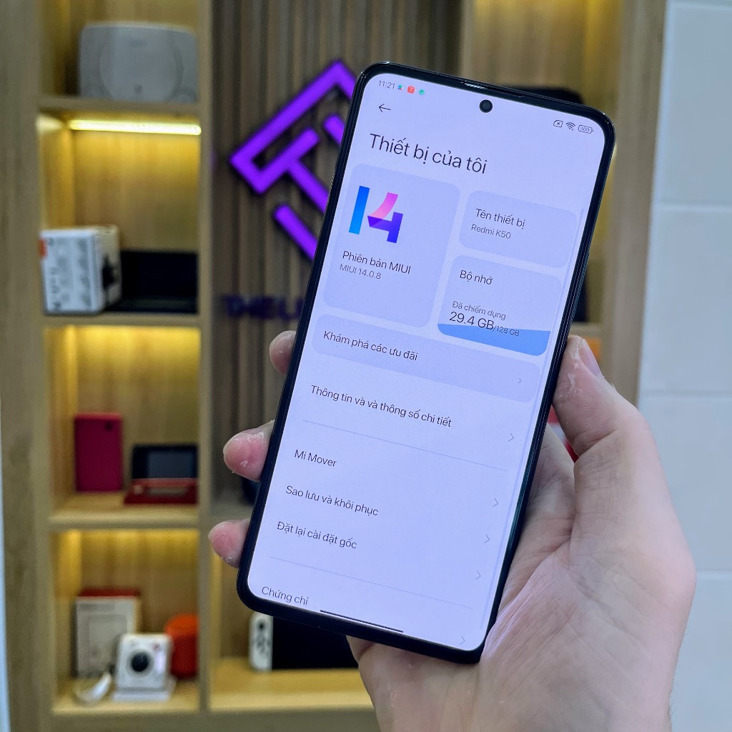 Điện thoại Xiaomi Redmi K50 - Dimensity 8100 màn OLED 120Hz