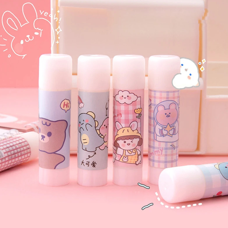 Keo Dán Thủ Công, Hồ Khô, Keo Dán Giấy Làm Thủ Công Cho Trẻ Họa Tiết Hoạt Hình, Không Hại Da Tay, An Toàn Sử Dụng 20g