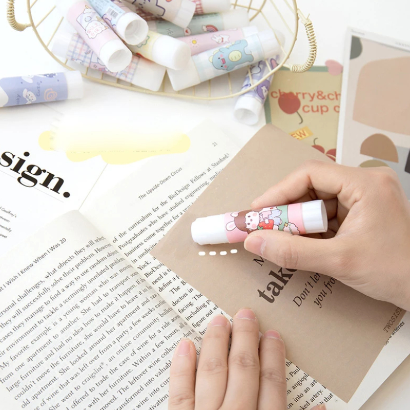 Keo Dán Thủ Công, Hồ Khô, Keo Dán Giấy Làm Thủ Công Cho Trẻ Họa Tiết Hoạt Hình, Không Hại Da Tay, An Toàn Sử Dụng 20g