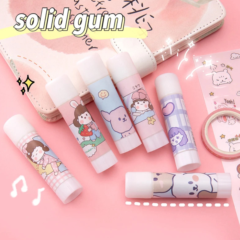 Keo Dán Thủ Công, Hồ Khô, Keo Dán Giấy Làm Thủ Công Cho Trẻ Họa Tiết Hoạt Hình, Không Hại Da Tay, An Toàn Sử Dụng 20g