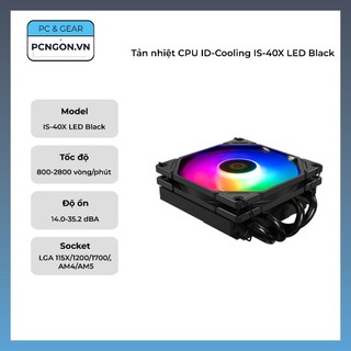 Tản nhiệt cpu id-cooling is-40x led black