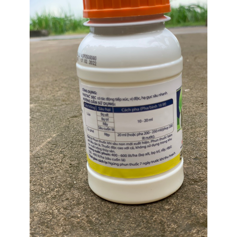 Fastac 5ec 240ml  Kiến, cua, bọ trĩ cá, sâu, bọ xít,
