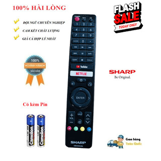 Remote điều khiển tv sharp smart tv sharp hàng zin chất lượng cao tặng pin