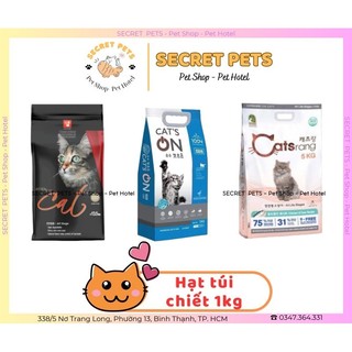 Hạt catsrang, cat's eye, cat's on chiết 1kg - date xa - thức ăn dành cho mèo mọi lứa tuổi - secret pets