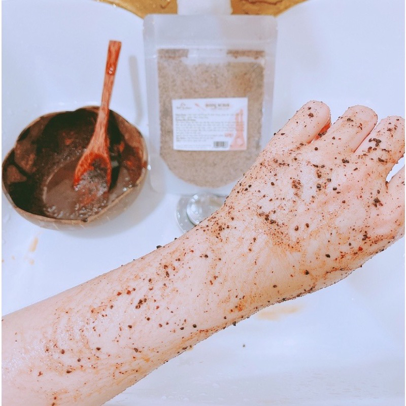 Hạt tẩy tế bào chết Muối Cà Phê K'HULA , Scrub Coffee, tẩy da chết body, giúp da láng mịn, chính hãnh
