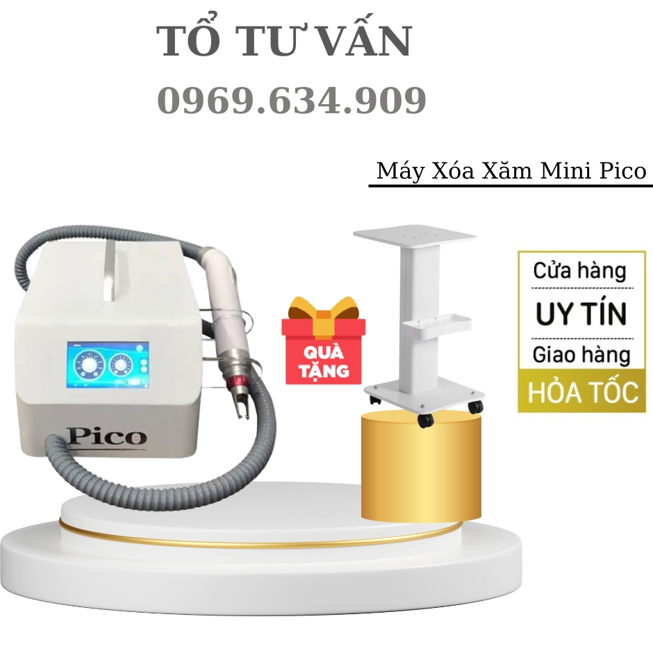 Máy Laser Mini Pico Tặng Kèm Kệ, Bảo Hành 18 Tháng