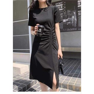Đầm bigsize 40-120kg tay ngắn nhún eo