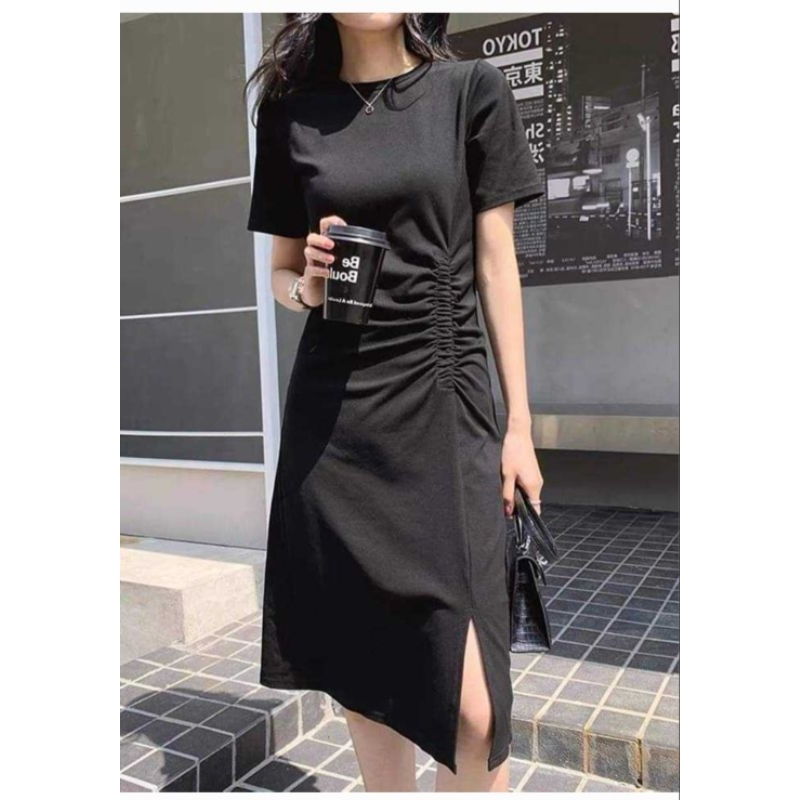 ĐẦM BIGSIZE 40-120KG TAY NGẮN NHÚN EO