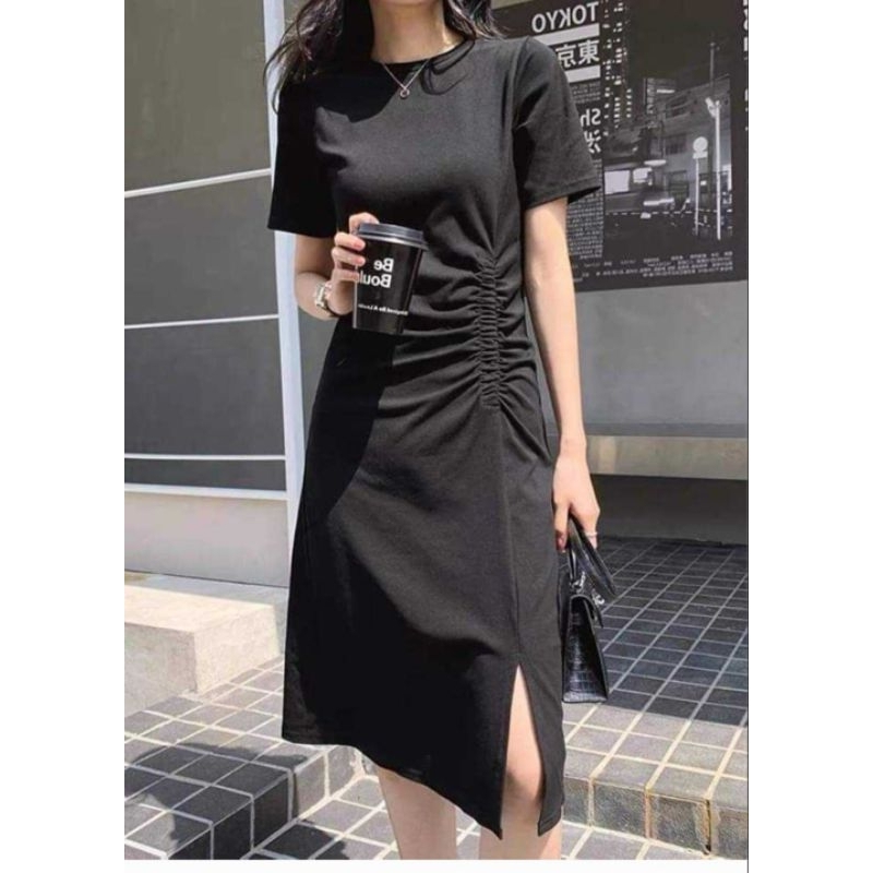 ĐẦM BIGSIZE 40-120KG TAY NGẮN NHÚN EO