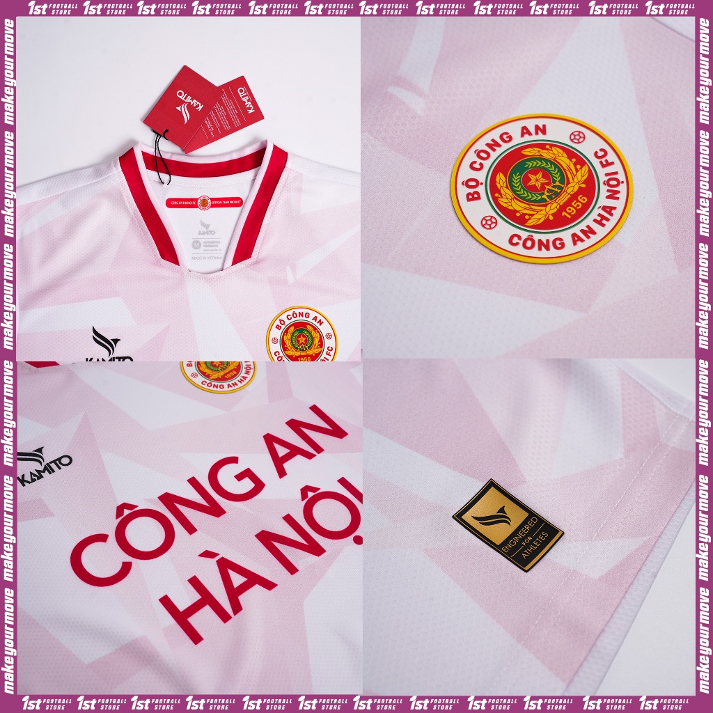 Áo thi đấu CLB Bóng đá Công An Hà Nội 2024 - Thương hiệu Kamito