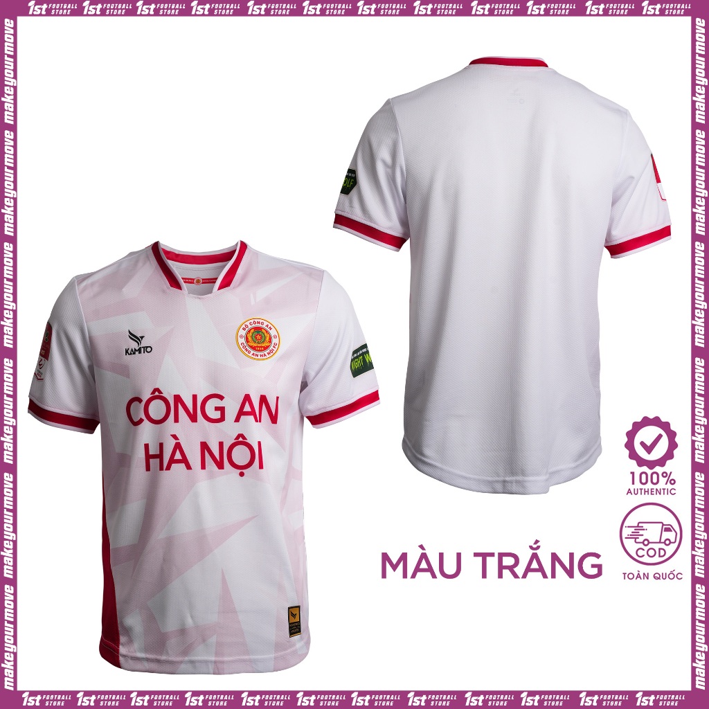 Áo thi đấu CLB Bóng đá Công An Hà Nội 2024 - Thương hiệu Kamito