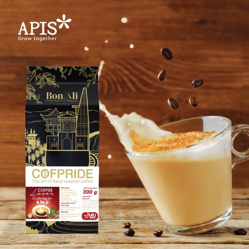 CÀ PHÊ HOÀ TAN COFPRIDE LOVER 3 IN 1 - THƠM NGON 200G