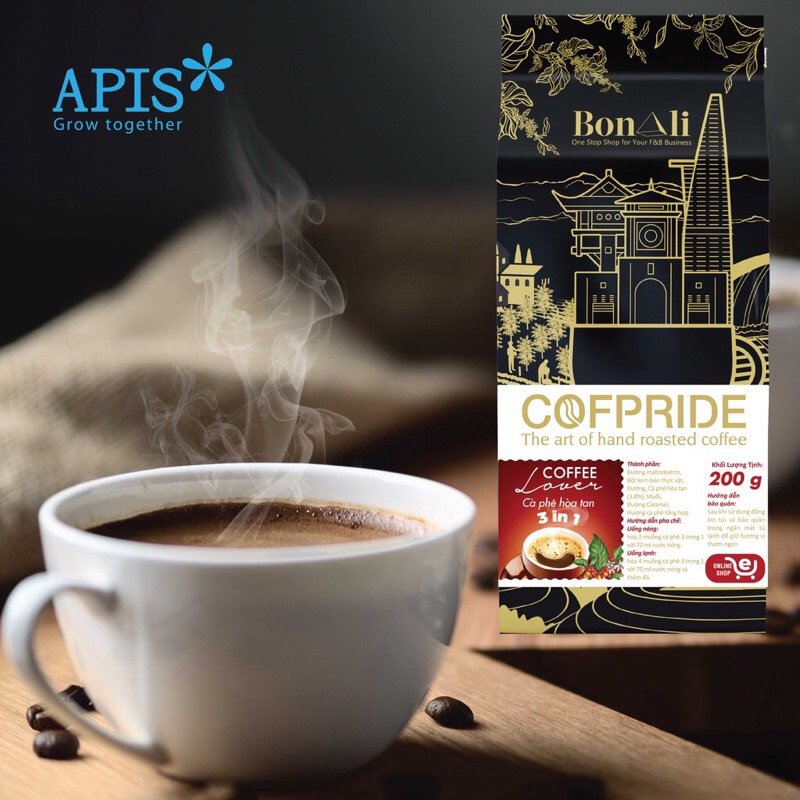 CÀ PHÊ HOÀ TAN COFPRIDE LOVER 3 IN 1 - THƠM NGON 200G