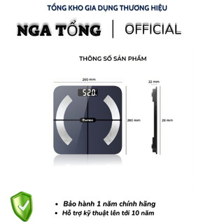 Cân Sức Khỏe Rapido B02-S, Có Bluetooth, 11 Chỉ Số