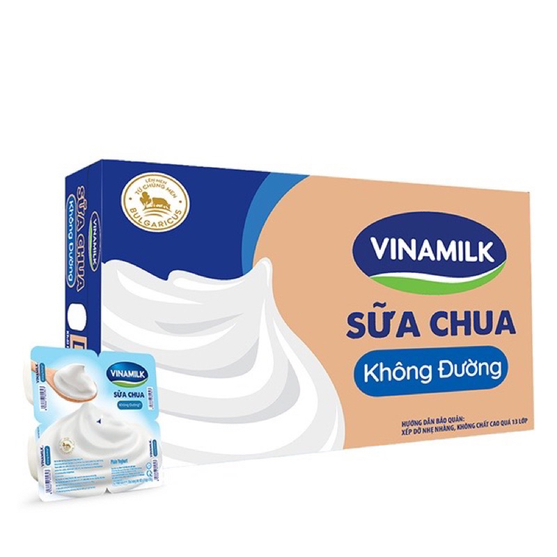 thùng 48 hộp sữa chua Vinamilk không đường