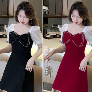 Đầm váy thời trang dự tiệc bigsize 50 -95kg,mặc ngang gối dễ thương dịp tết noel