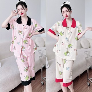 Đồ bộ lửng lụa cổ sen siêu xinh bigsize 50-100kg