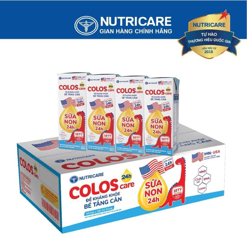 Sữa non pha sẵn cho trẻ từ 6 tháng Nutricare Coloscare 110ml VÀ 180ML