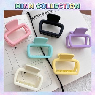 Kẹp nửa đầu, cặp tóc nữ cỡ vừa 5cm hình chữ nhật màu pastel cực xinh