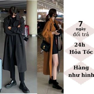 Áo Khoác Dài UniSex - Áo Măng Tô Kaki Dáng Dài - Áo Khoác Đôi Quảng Châu Cao Cấp