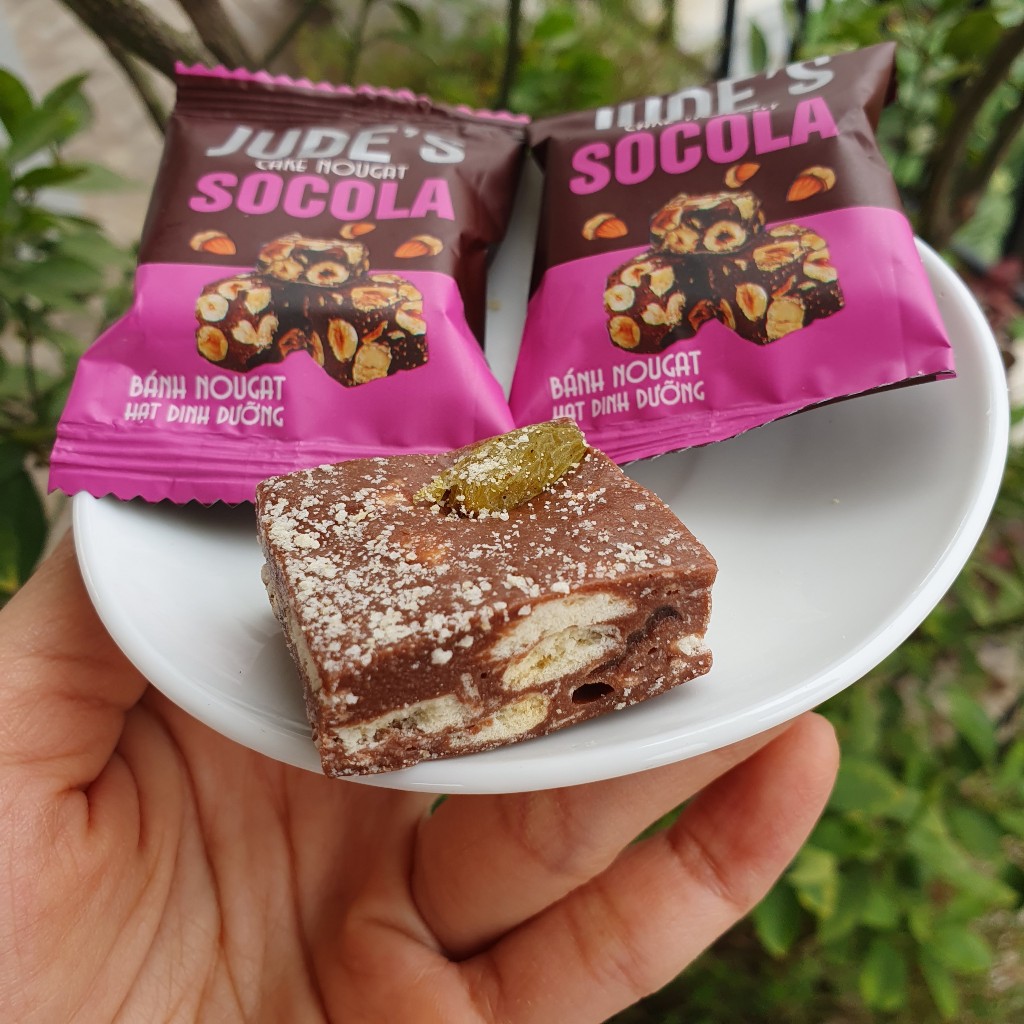 Bánh Nougat Jude's Hộp 210G - Vị Matcha, Socola, Sữa, Sầu Riêng