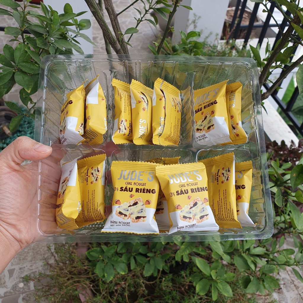 Bánh Nougat Jude's Hộp 210G - Vị Matcha, Socola, Sữa, Sầu Riêng
