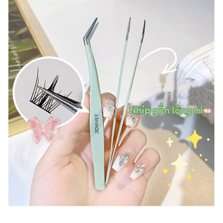 Nhíp gắp mi, nhíp nối mi, tách mi, gắn mi giả cao cấp thép không gỉ