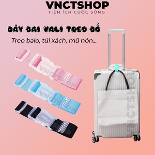 Dây đai vali treo đồ vnctshop,móc dây treo đồ vali giữ hành lý đa năng đi du lịch