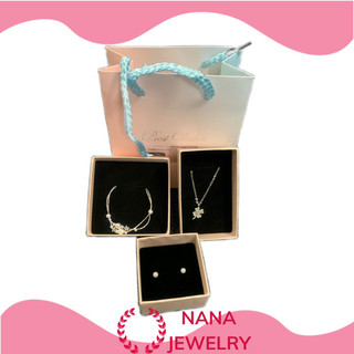 Set quà tặng trang sức bạc tặng bạn bè, bạn gái người yêu nhân dịp giáng sinh, ngày lễ tình yêu valentine
