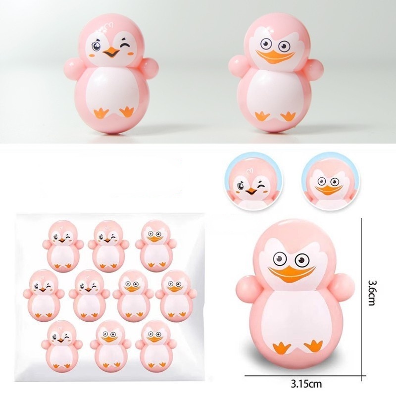 Lật đật mini phi hành gia, minion,chim cánh cụt và doreamon dễ thương siêu đáng yêu đồ chơi cho bé