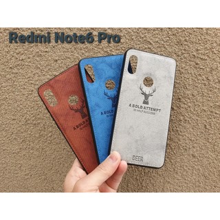 Ốp lưng Xiaomi Redmi Note 6 Pro , 5 Plus , Note 7 vân da khắc hình Hươu rẻ đẹp nam tính