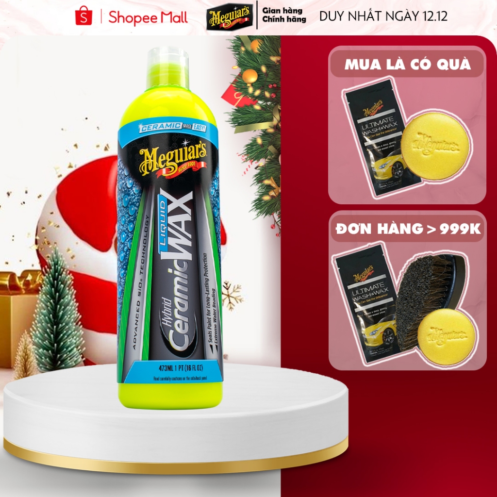 Meguiar's Wax bóng Ceramic cho sơn xe dạng kem - Hybrid Ceramic Liquid Wax - G200416, 473ml