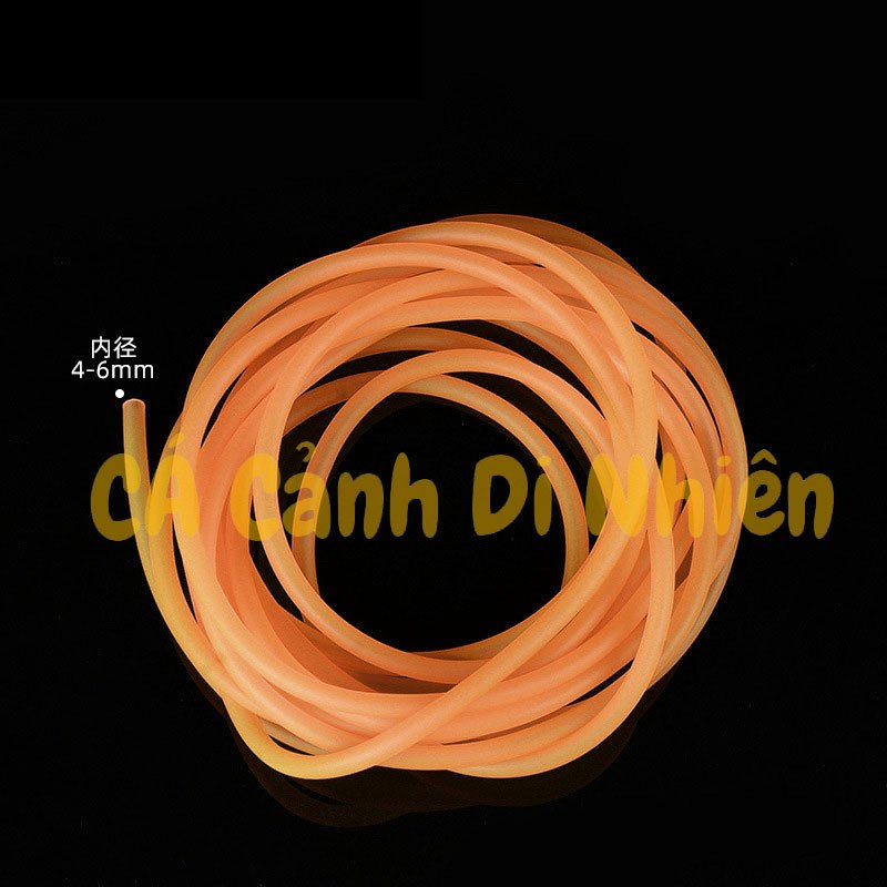 Dây oxy Chống Gập dây sủi oxy MÀU Dày 4x6 mm dây lụa Co2 dẻo 1 mét cho hồ cá cảnh
