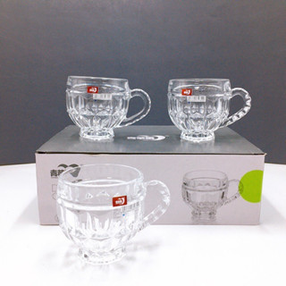  Bộ 6 cốc thuỷ tinh pha lê có quai cầm 