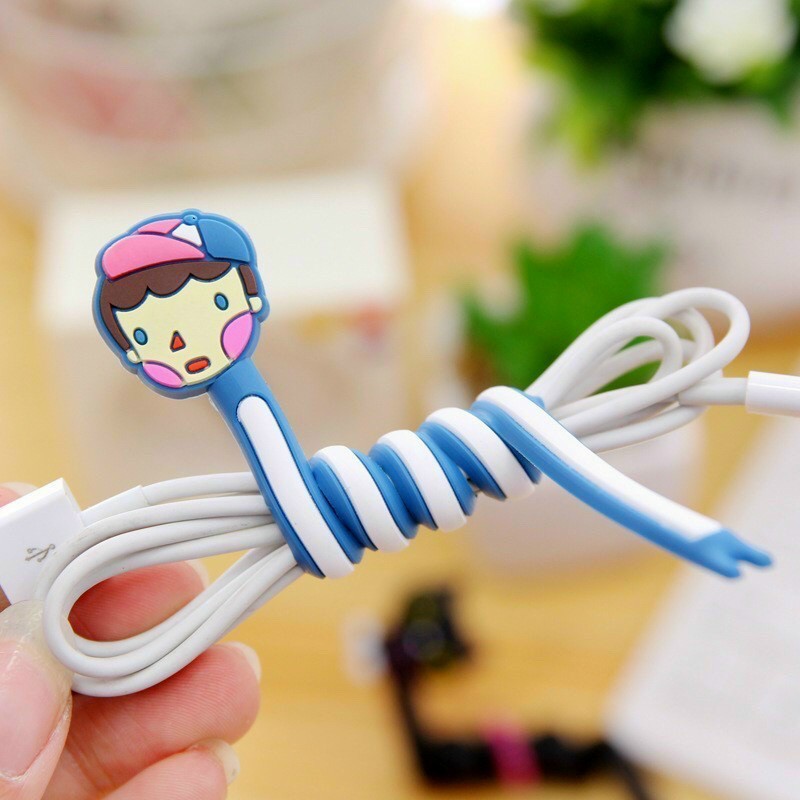 Dây cuốn sạc điện thoại, tai nghe dạng xoắn tiện lợi