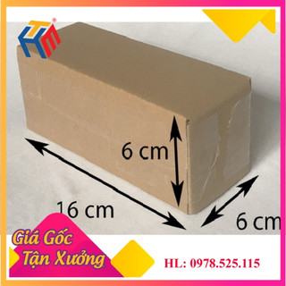 100 Hộp carton 16x6x6 cm siêu cứng, hộp giấy 16x6x6 cm siêu cứng