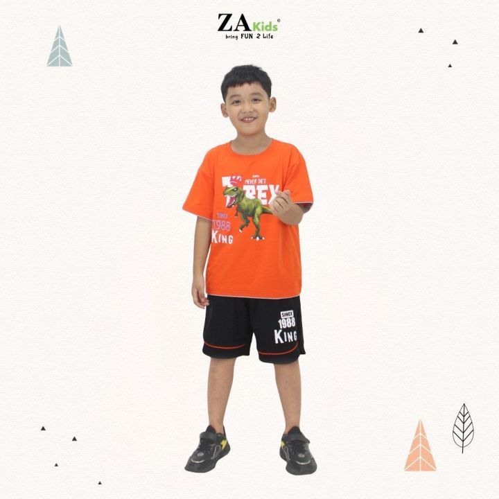 Bộ Quần Áo Thun Tay Ngắn Bé Trai  ZAkids ZA0230506