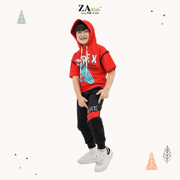 Bộ Quần Áo Thun Tay Ngắn Quần Dài Bé Trai  ZAKids ZA22026TN